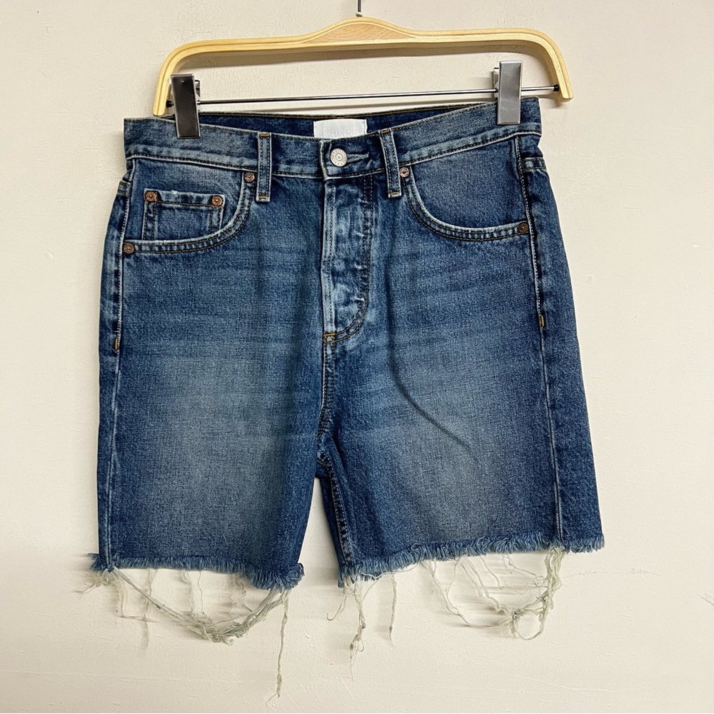 New Boyish Monty High Waist‎ Denim Raw Edge Shorts in Miss Julie
